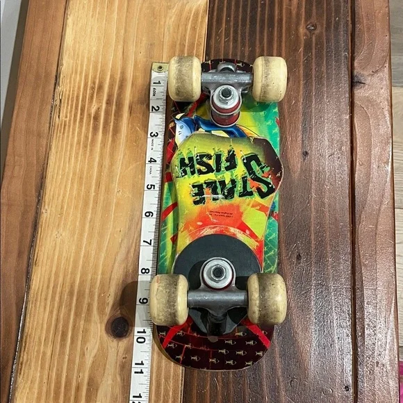 Rat Tailz Vintage Mini Rideable Skateboard Flip Out Tail Stale Fish - Picture 7 of 11